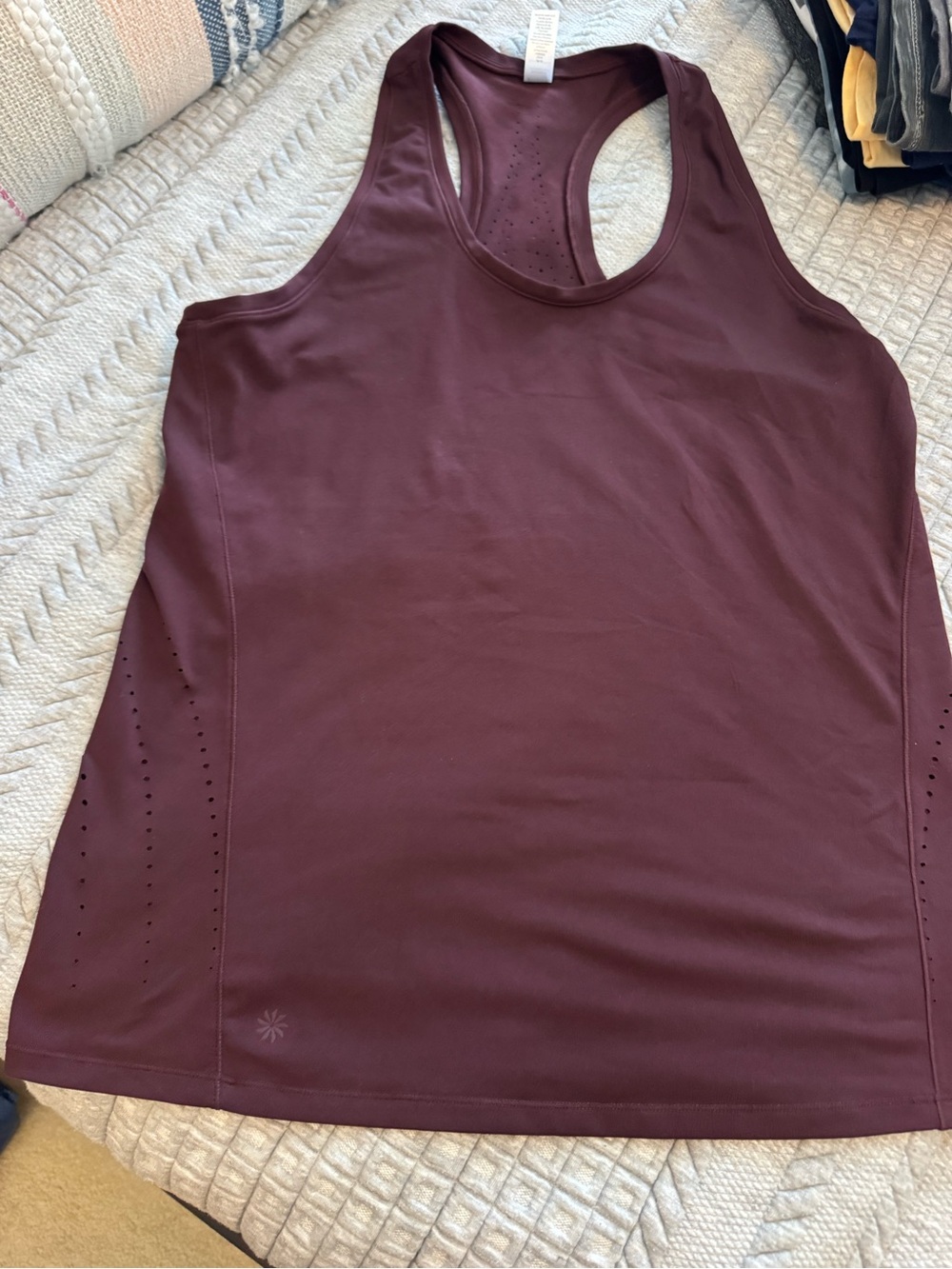 Athleta Deep Burgundy Racerback Performance Tank